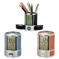 Desk Organizer with Multi Function Clock